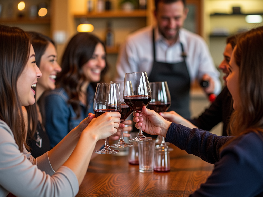 Wine tasting event with Murphy-Goode Zinfandel, capturing the joy of sharing wine.
