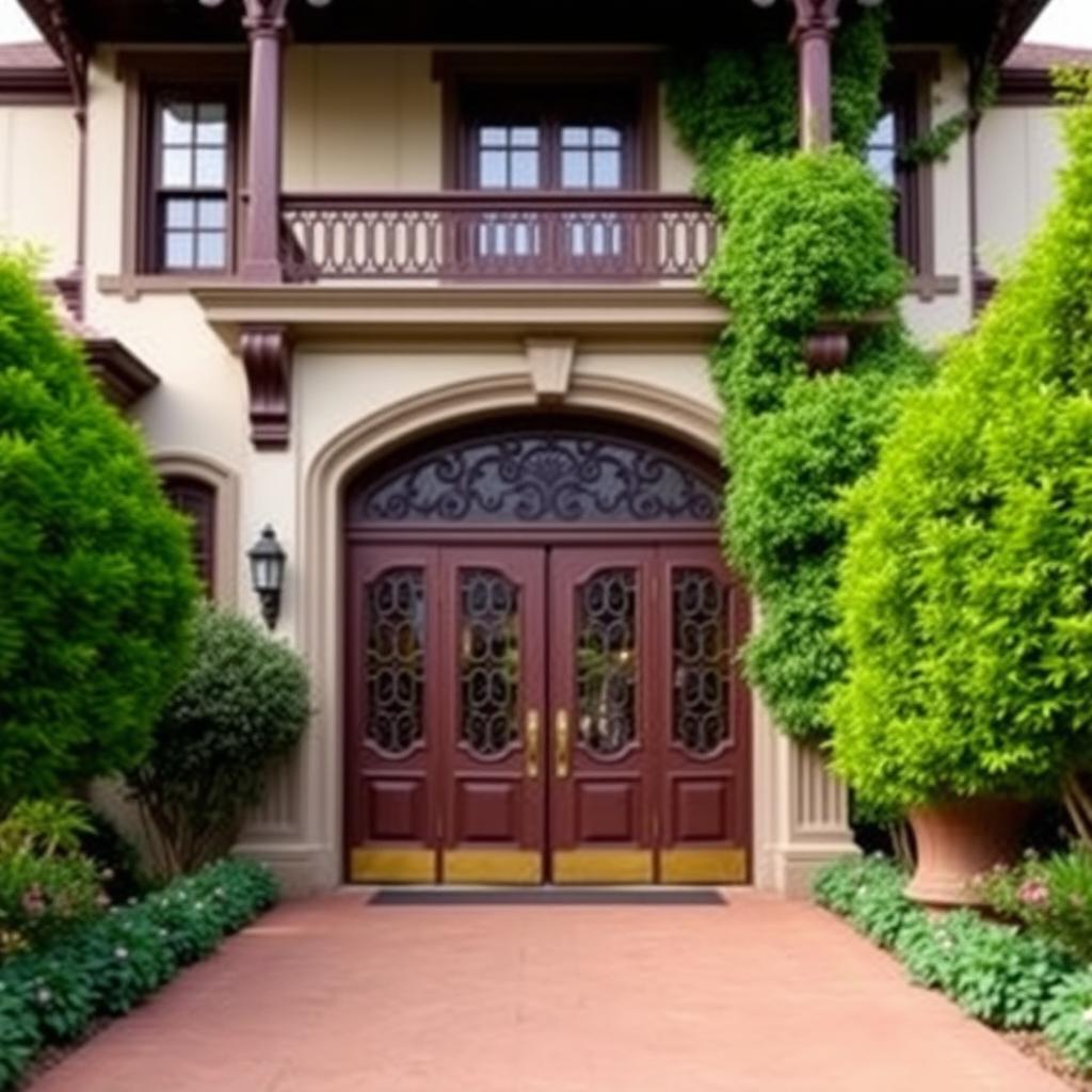 Entrance to Rhine House at Beringer Vineyards