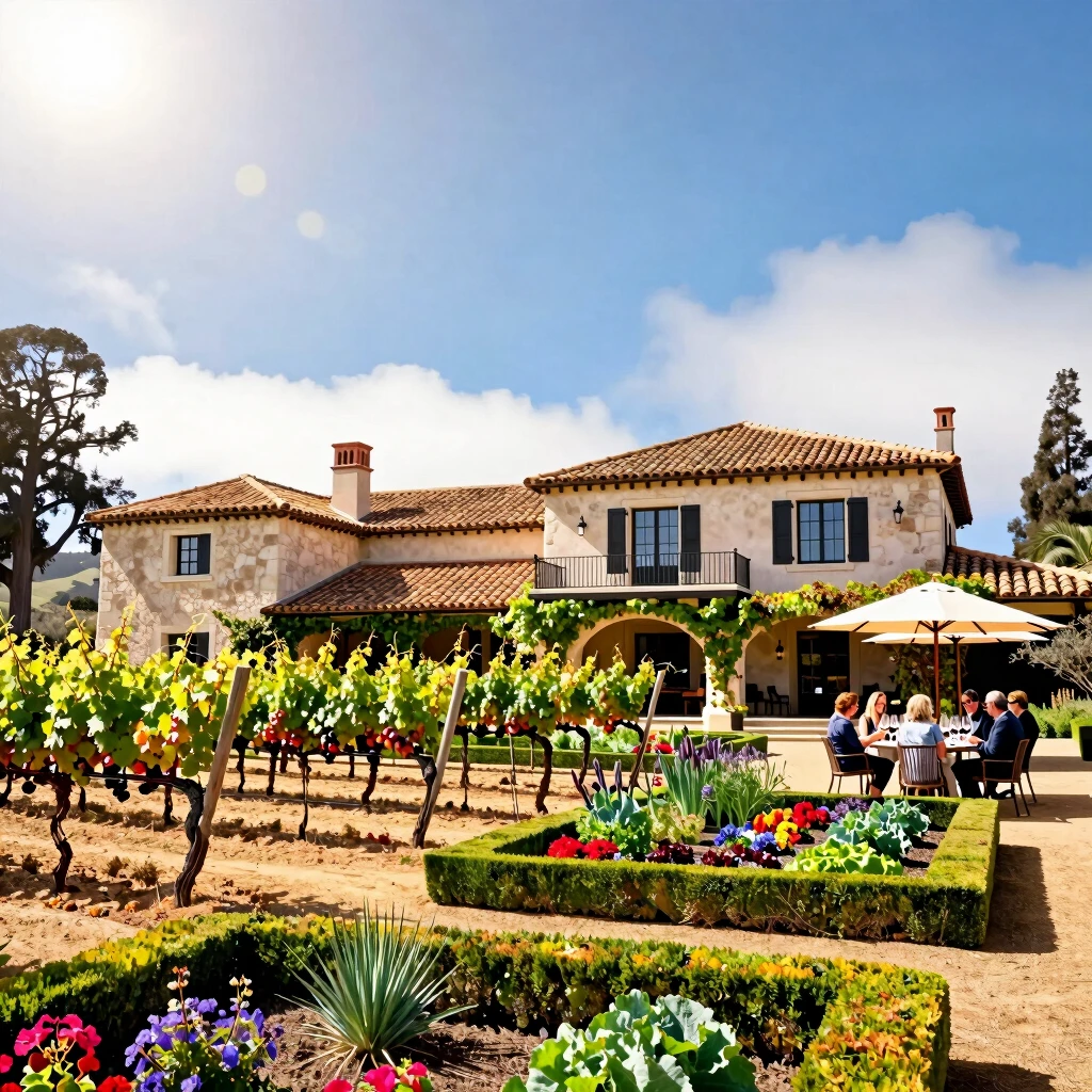 Kendall-Jackson Wine Estate & Gardens with vineyards and tasting area