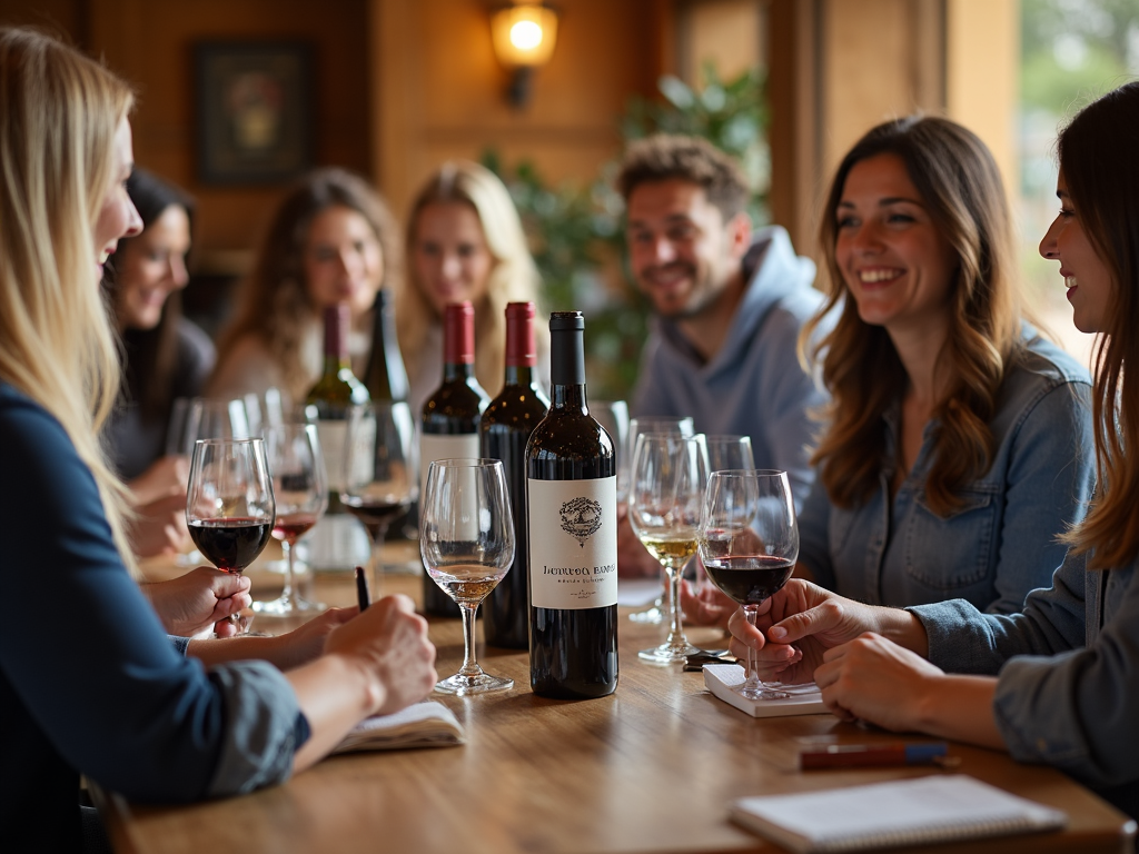 Wine enthusiasts savoring sustainably produced wines from Jackson Family Wines.