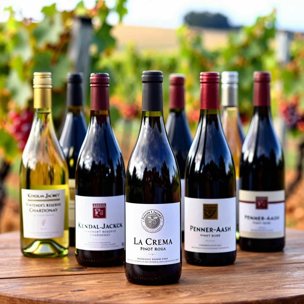 Collection of bottles from Jackson Family Wines brands