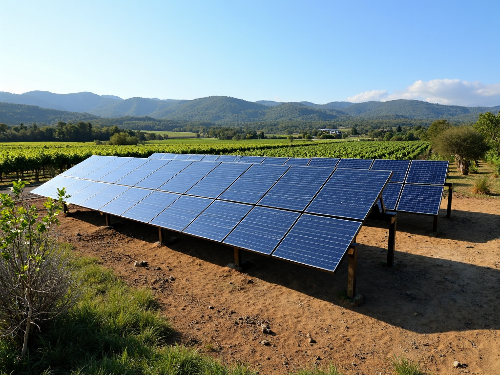 Solar panels at Jackson Family Wines