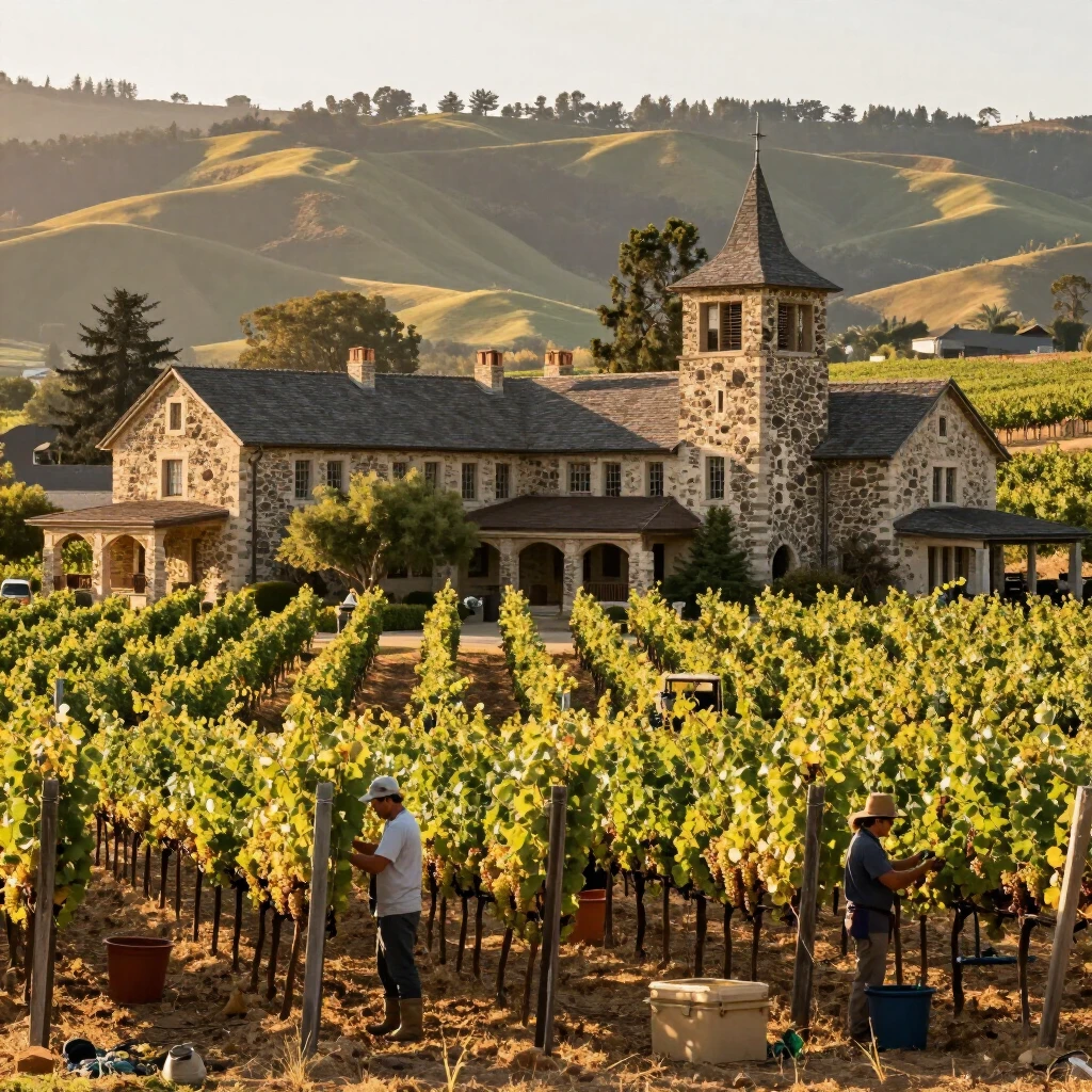 Beringer winery depicting terroir-focused wine production
