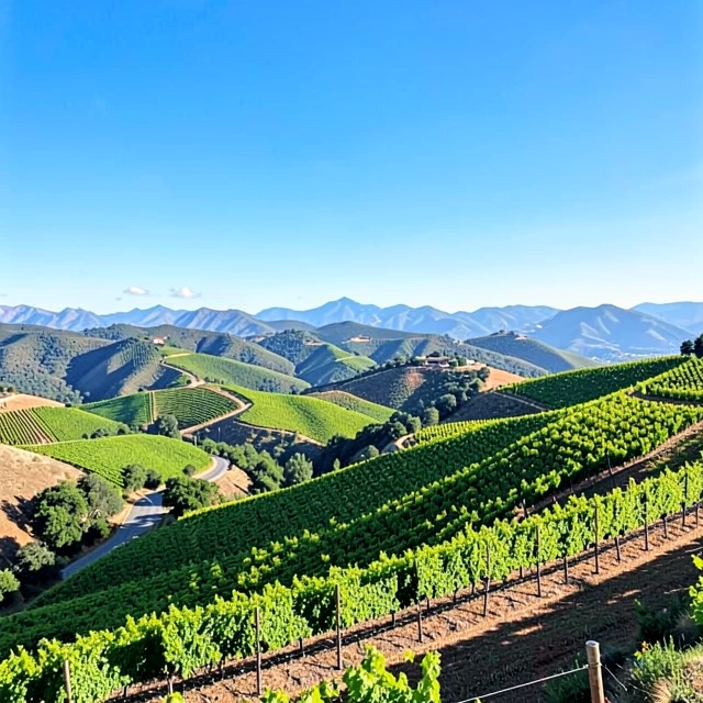 Aerial view of Sonoma County vineyards owned by Jackson Family Wines