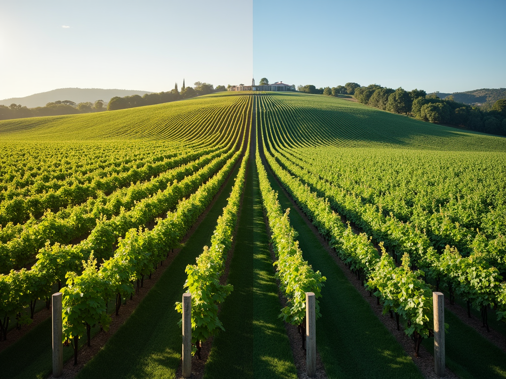 Old World vs New World vineyards