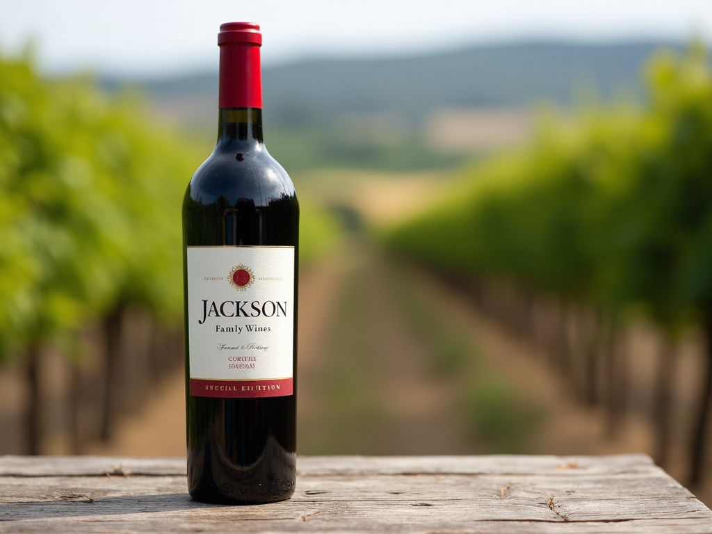 Special edition wine bottle from Jackson Family Wines.