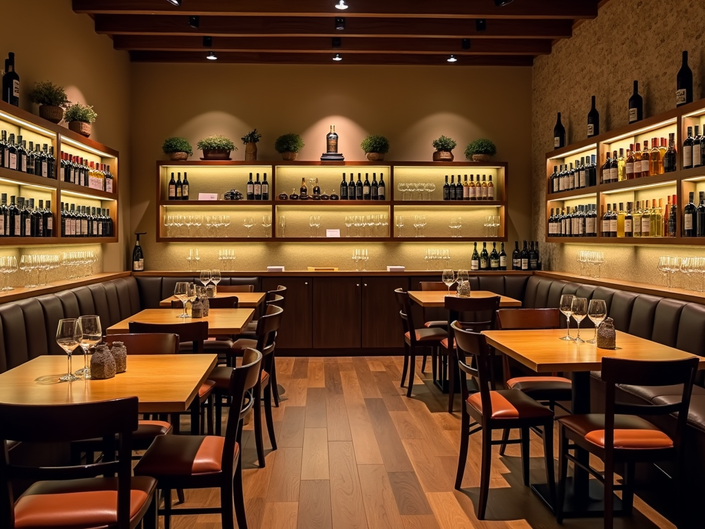 Interior of a wine tasting room