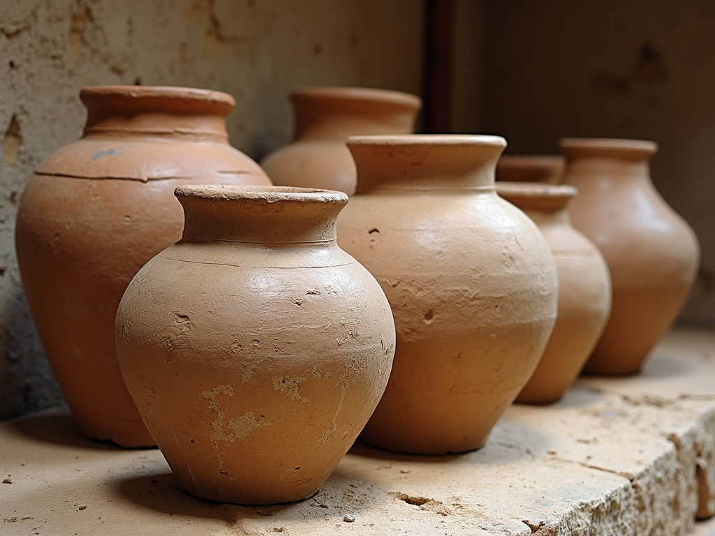 Ancient winemaking jars