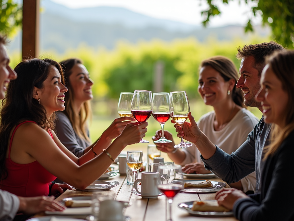 Wine tasting at Jackson Family Wines vineyard