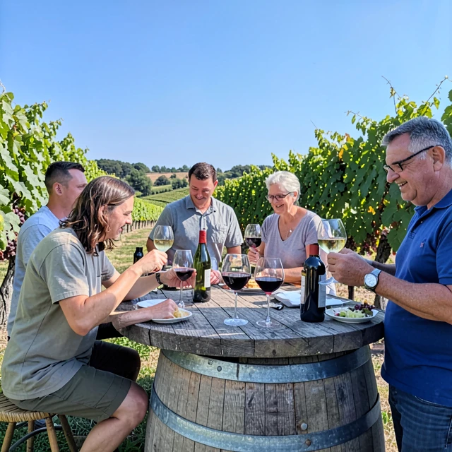Wine tasting experience at a vineyard