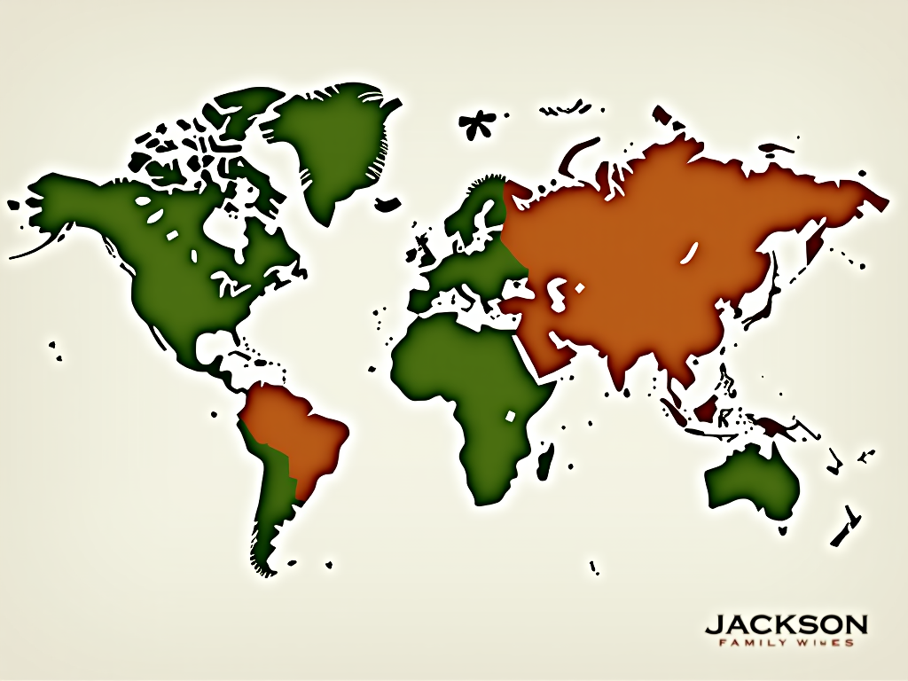 Map of Jackson Family Wines’ global vineyards