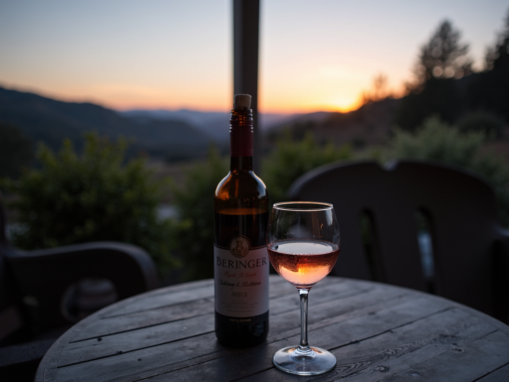 Beringer Wine at Sunset