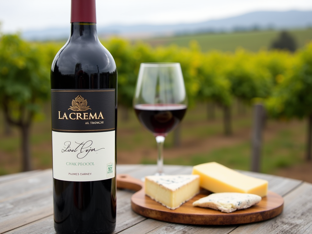 La Crema Pinot Noir with cheese pairing
