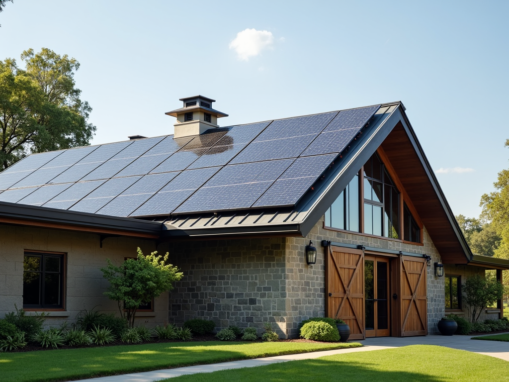 Winery building with solar panels at Jackson Family Wines