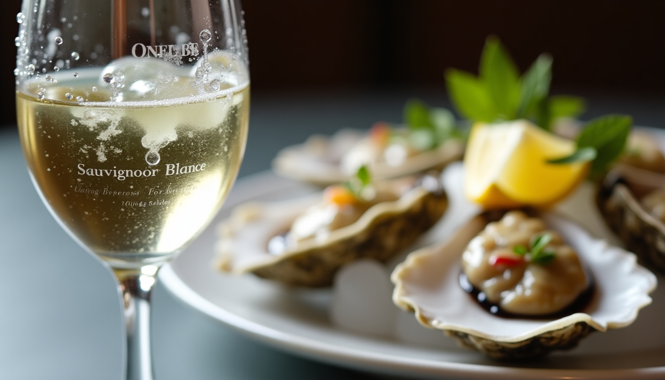 Sauvignon Blanc with oysters