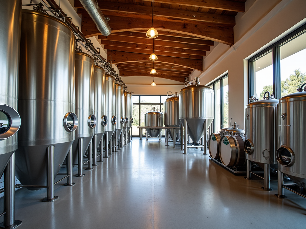 Modern winery in Napa Valley