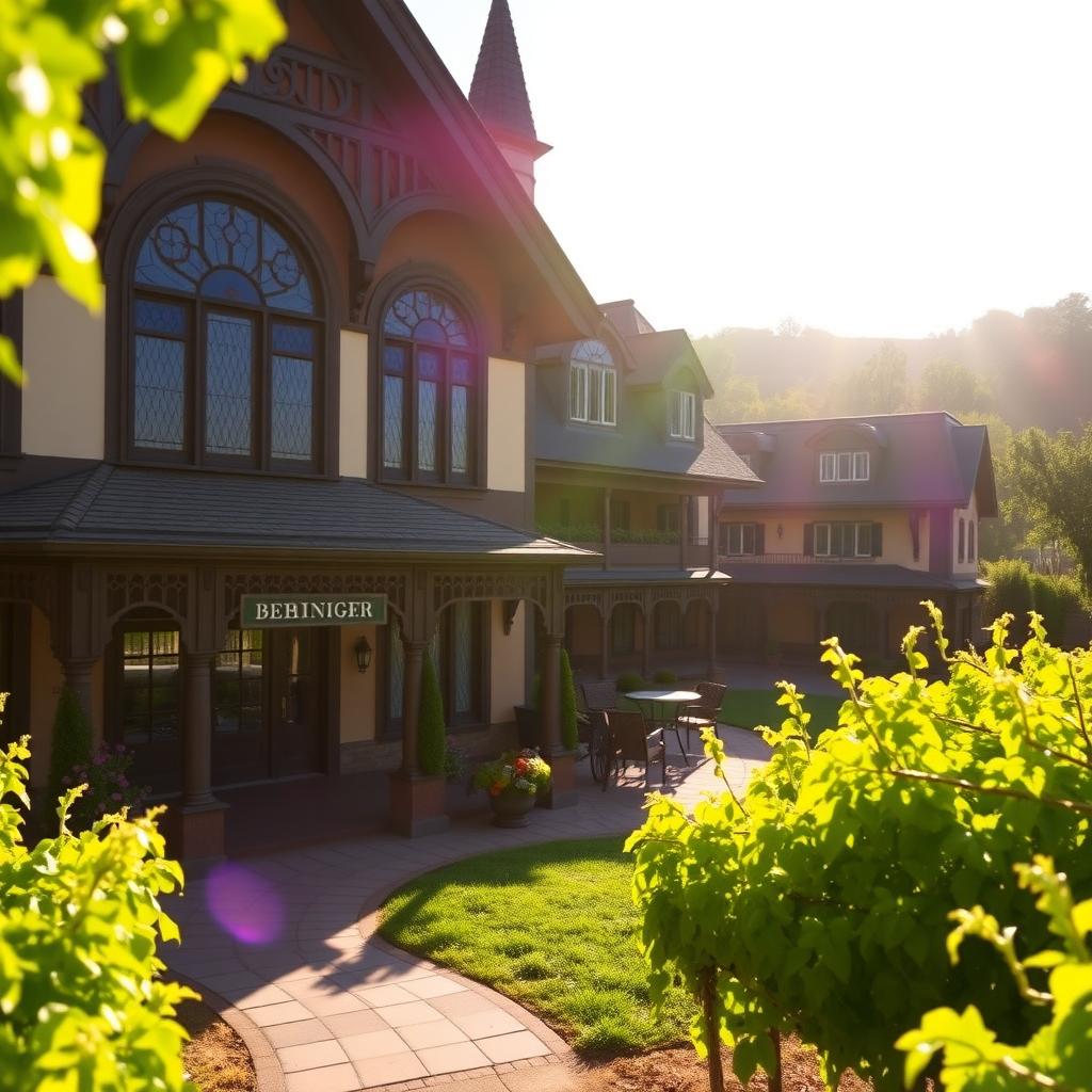 Beringer Vineyards Rhine House and vineyards