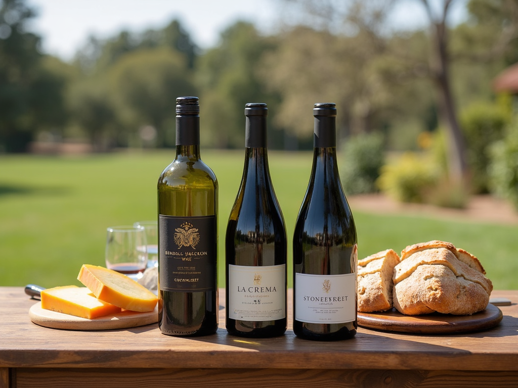 Jackson Family Wines bottles with cheese