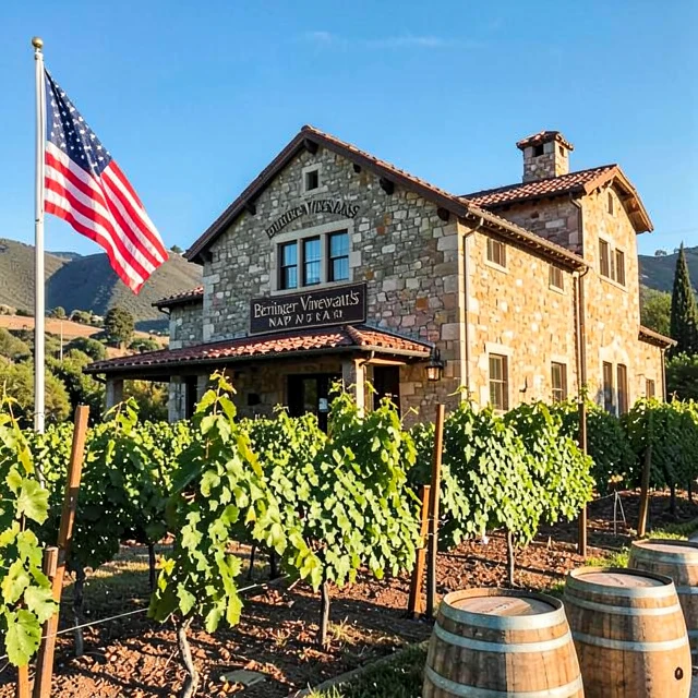 Beringer Vineyards historic winery in Napa Valley