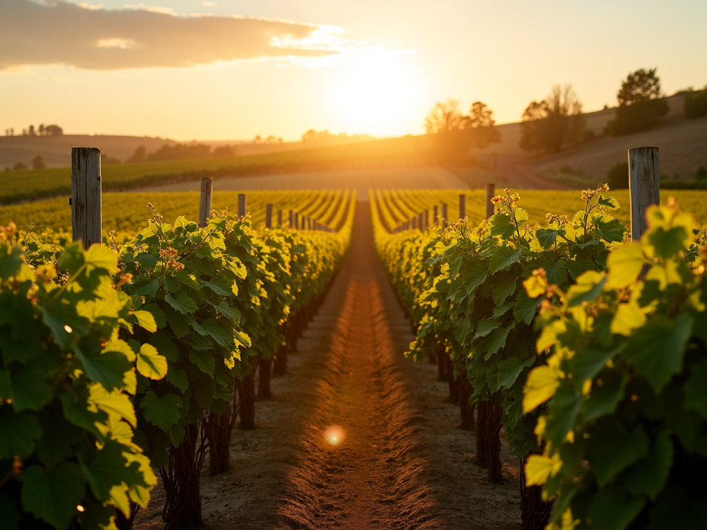 Scenic vineyard view