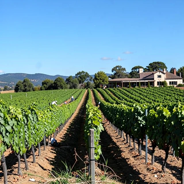 Scenic vineyards of Jackson Family Wines in Sonoma County