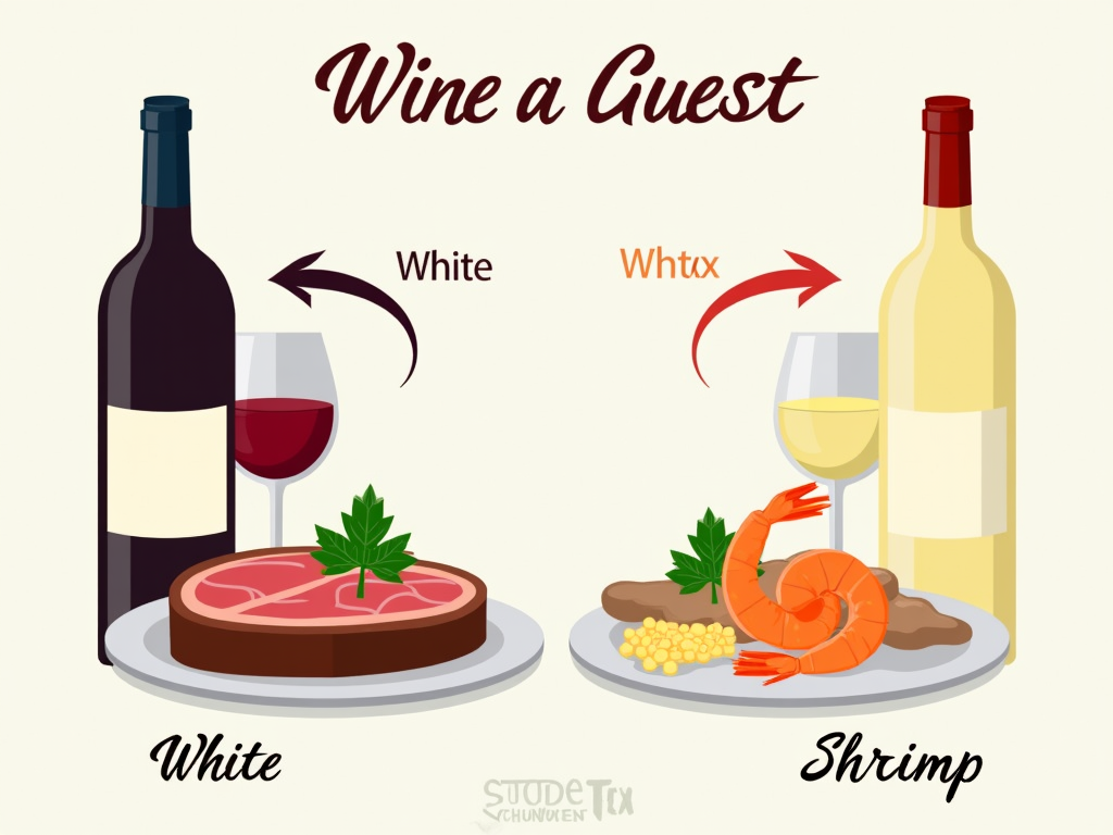 Wine and food pairing infographic