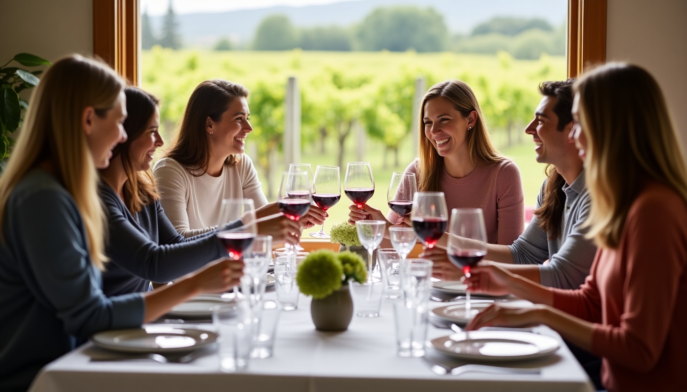 Family toasting with Jackson Family Wines