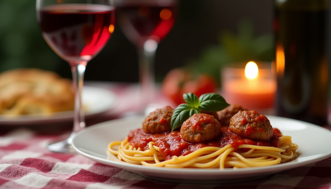 Pairing red wine with a pasta dinner