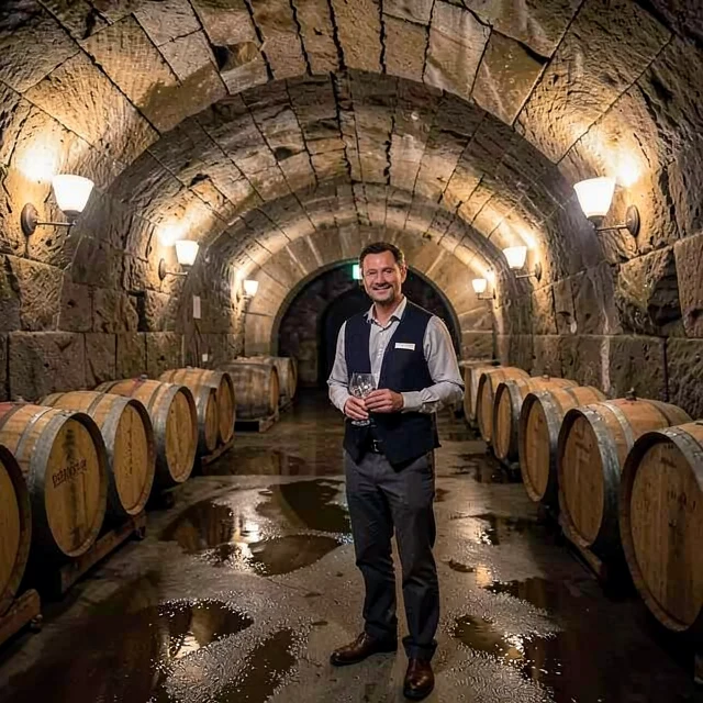 Exploring the historic caves at Beringer Vineyards