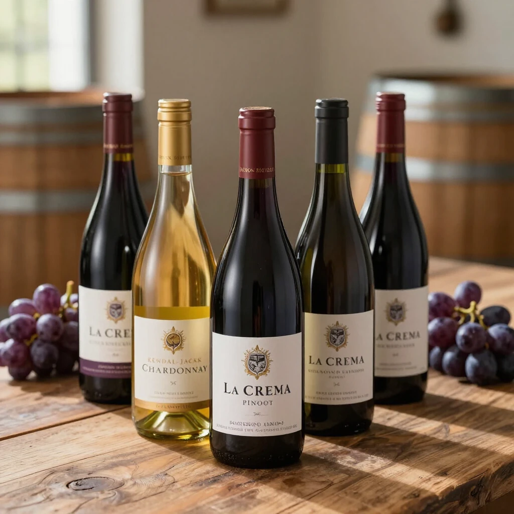 Assortment of Jackson Family Wines bottles ready for eco-conscious tasting
