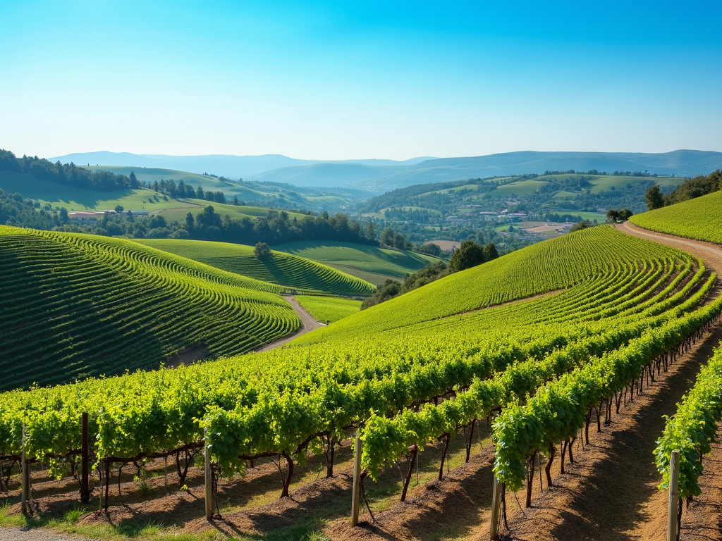Vineyard landscape illustrating the concept of terroir