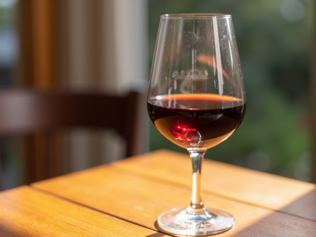 Beringer Cabernet Sauvignon in a glass