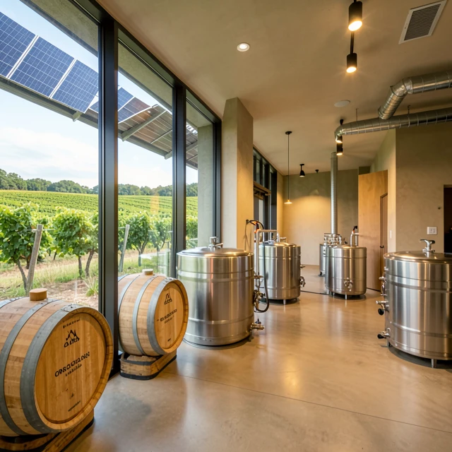 Inside a sustainable winery in Oregon