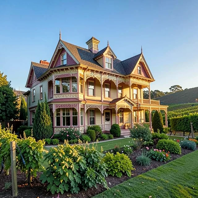 The iconic Rhine House at Beringer Vineyards, a Victorian masterpiece in Napa Valley