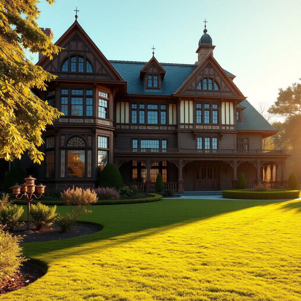 Beringer’s Rhine House, a Victorian mansion surrounded by lush gardens in Napa Valley