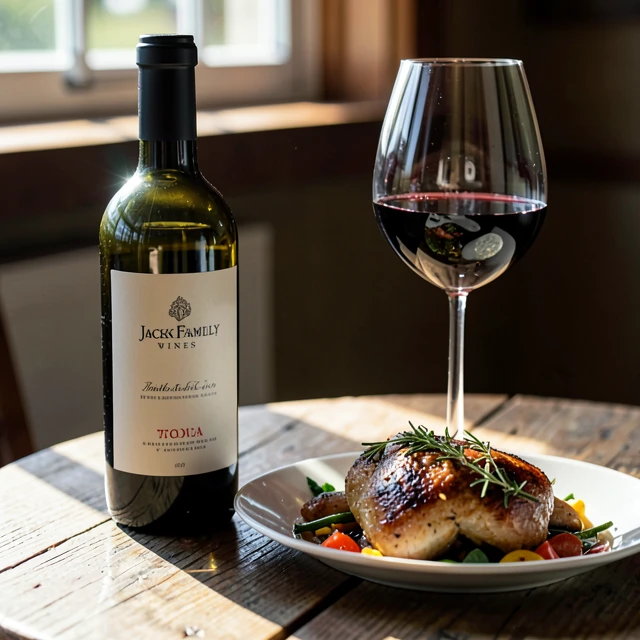 Jackson Family Wines paired with roasted chicken meal