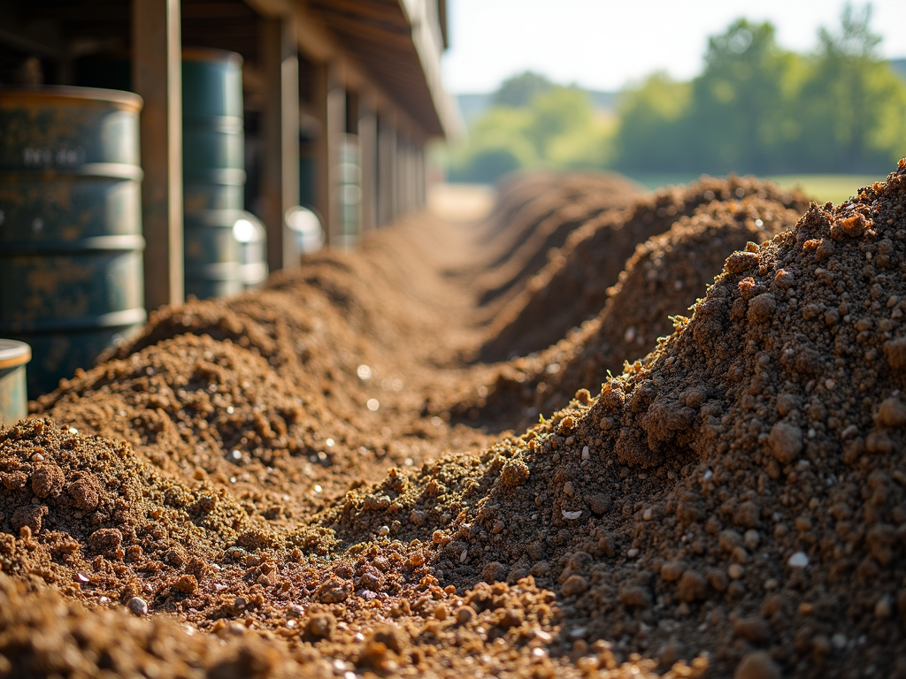 Composting organic waste at Jackson Family Wines