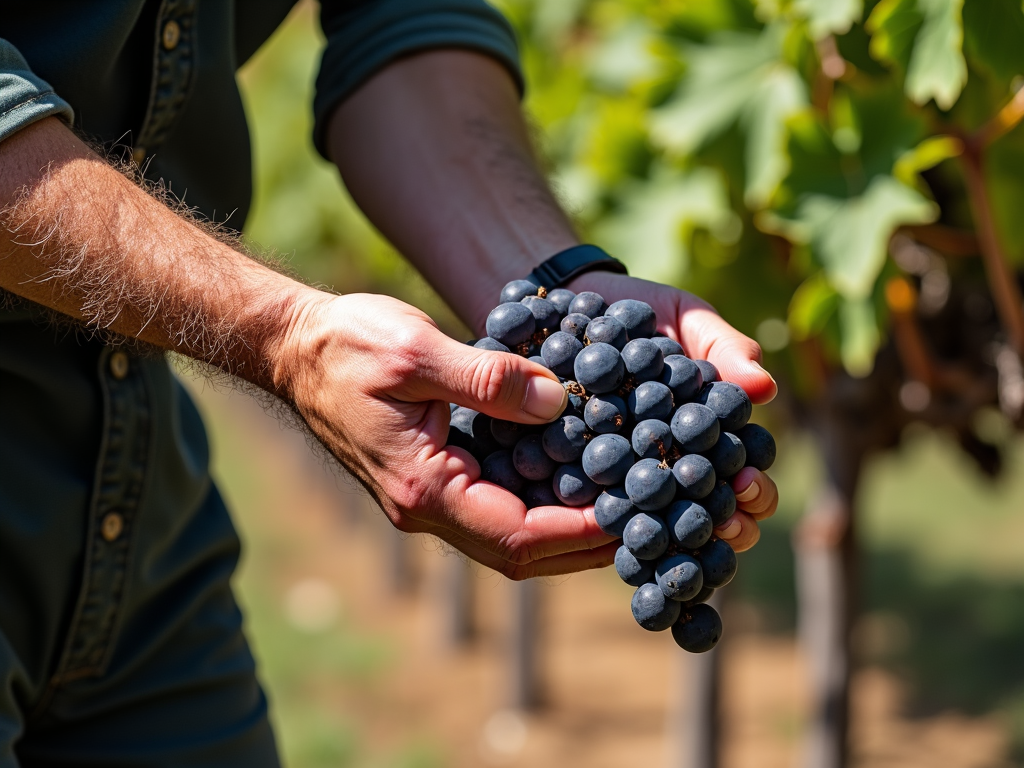 Harvesting Zinfandel grapes in Dry Creek Valley, Sonoma County.