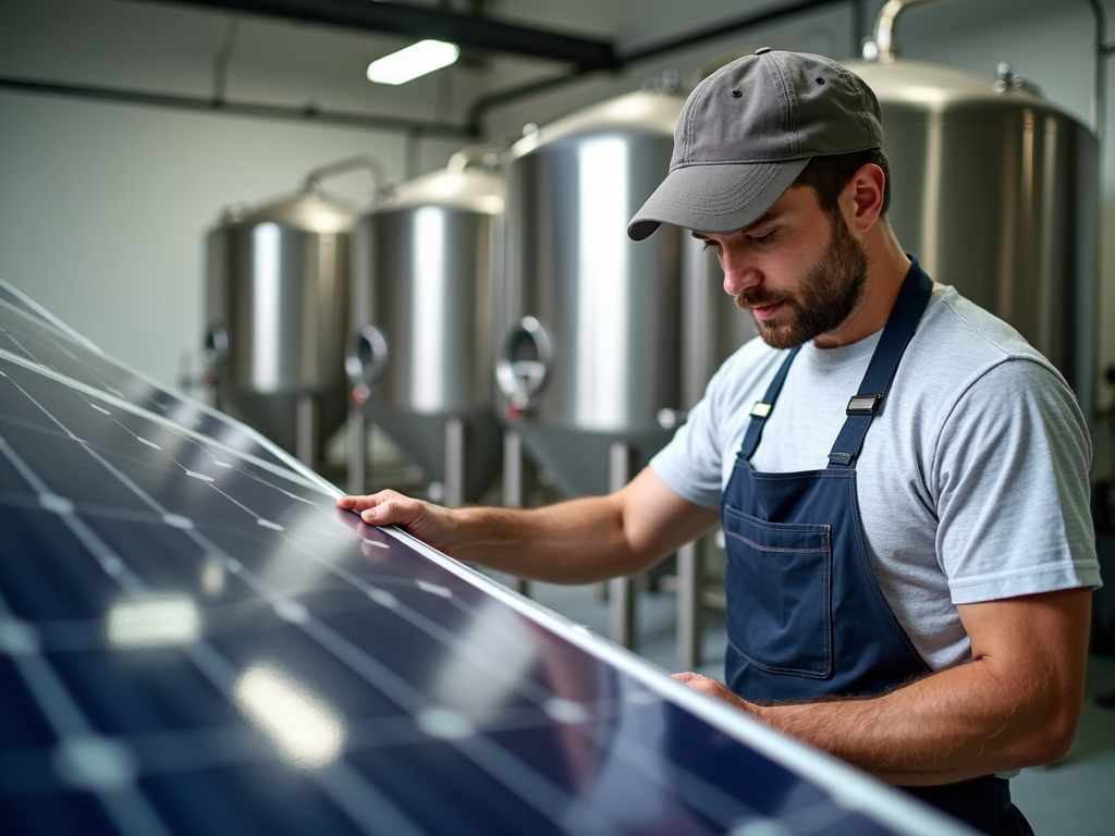 Winemaker with solar technology