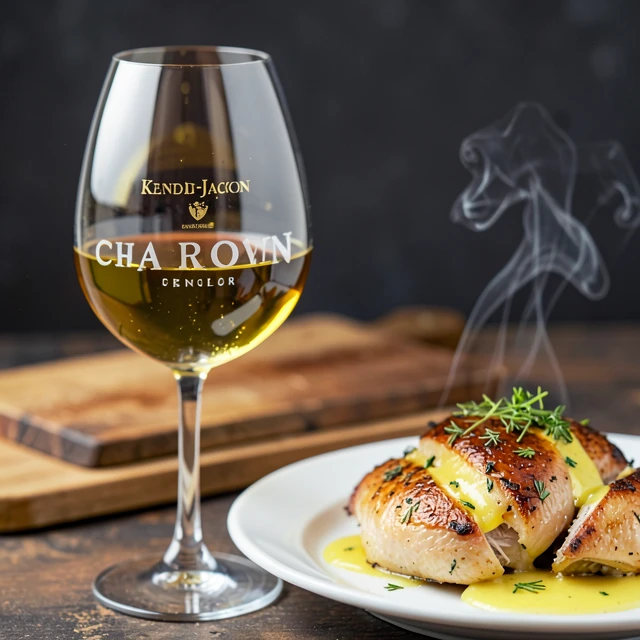 Kendall-Jackson Chardonnay paired with roast chicken