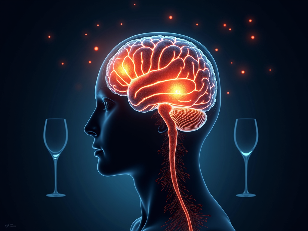 Brain highlighting smell and taste areas.