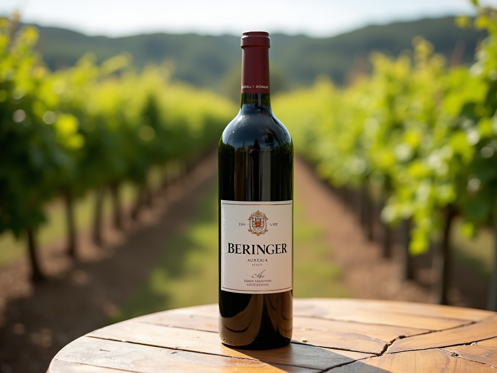 Beringer wine bottle