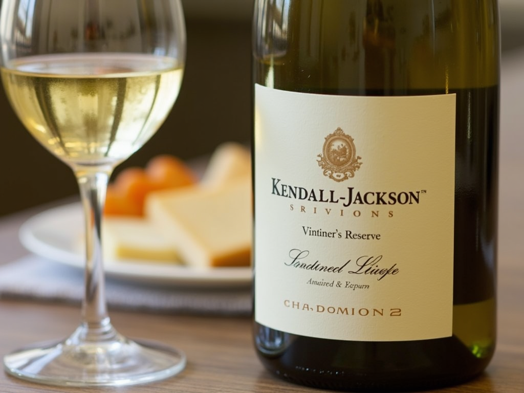 Kendall-Jackson Vintner's Reserve Chardonnay with cheese