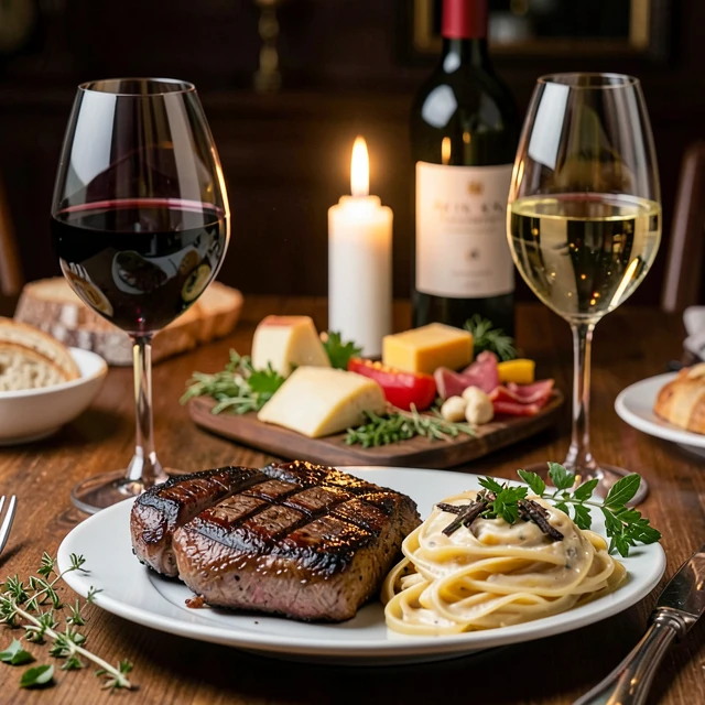 Perfect examples of pairing wine and dinner like a pro