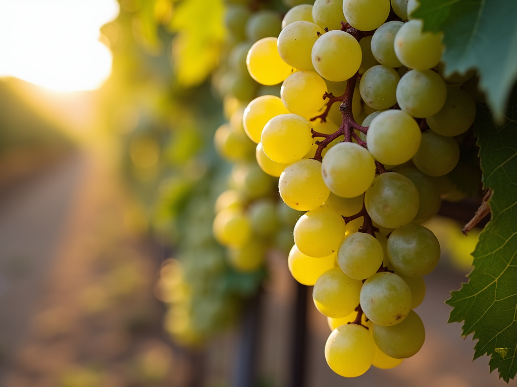 Chardonnay grapes in Monterey vineyard