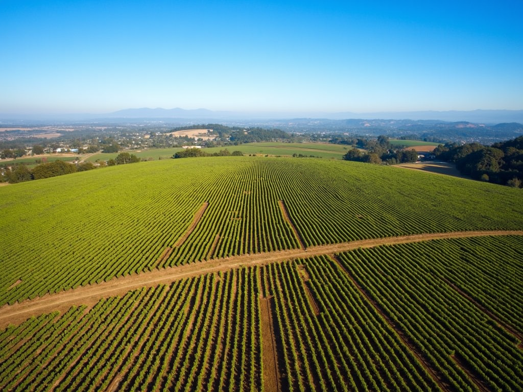 Sonoma County vineyard of Jackson Family Wines