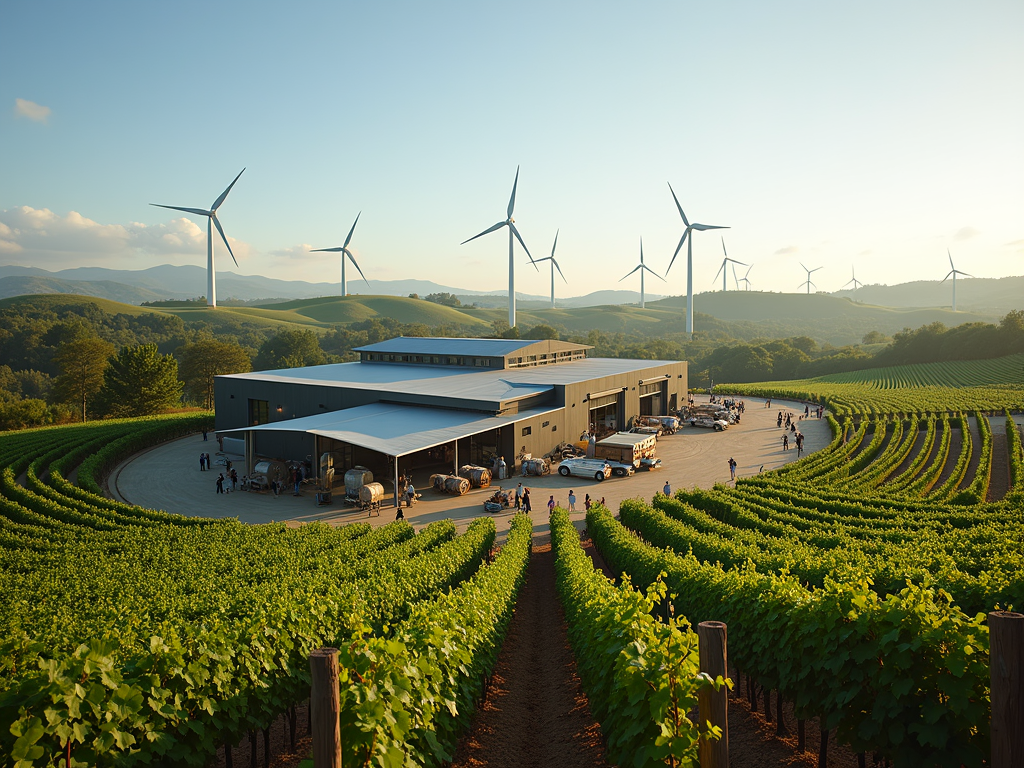 Jackson Family Wines winery powered by renewable energy.