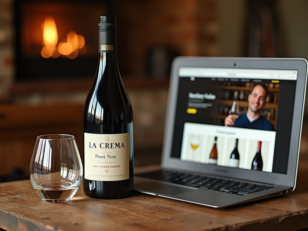 Browsing La Crema’s online wine offerings at home