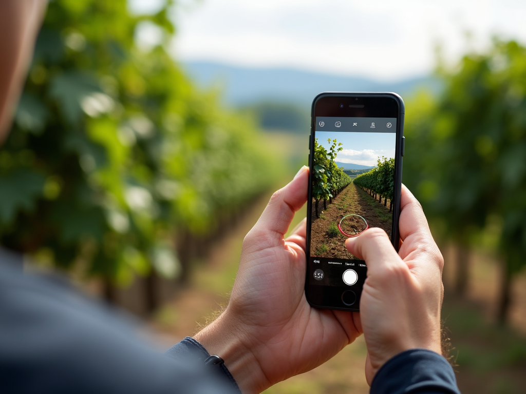 Augmented reality enhancing a vineyard visit with interactive information