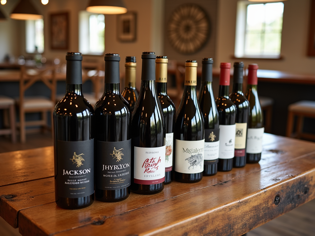 Display of Jackson Family Wines' special editions